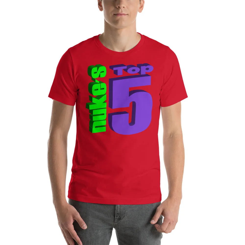 Nuke's Top 5 Hand T-Shirt TWO SIDED