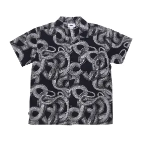 Obey short-sleeved shirt in woven Slither 181210374 black