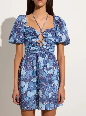 Odelia Mini Dress in La Mira Floral Blue