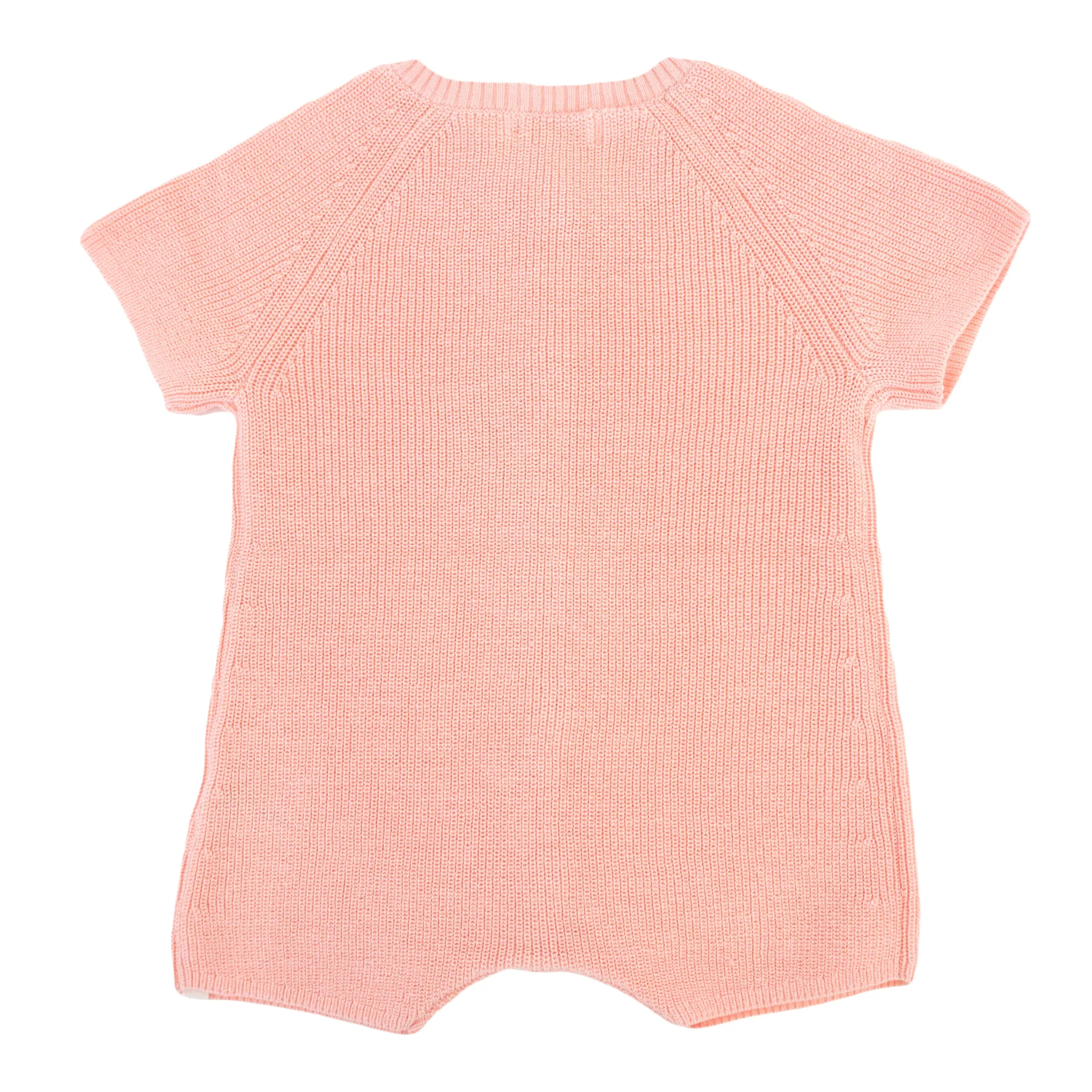 oh baby! Country Club Knitted Romper - Pale Pink