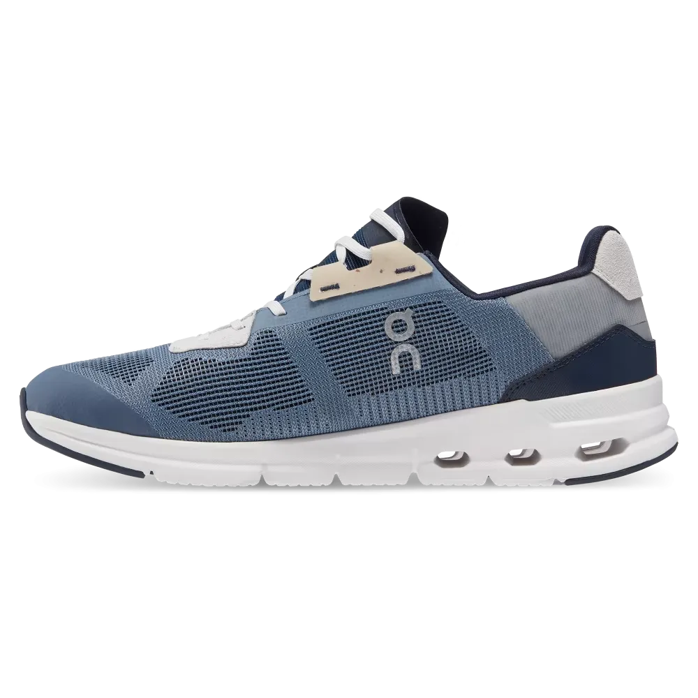 On Running Men's Cloudrift Shoes - Metal / Navy