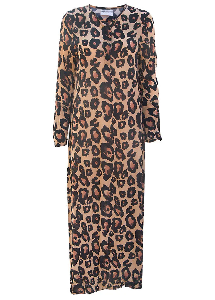 One Season Genie Sahara Viscose Kjole - Camel Leo