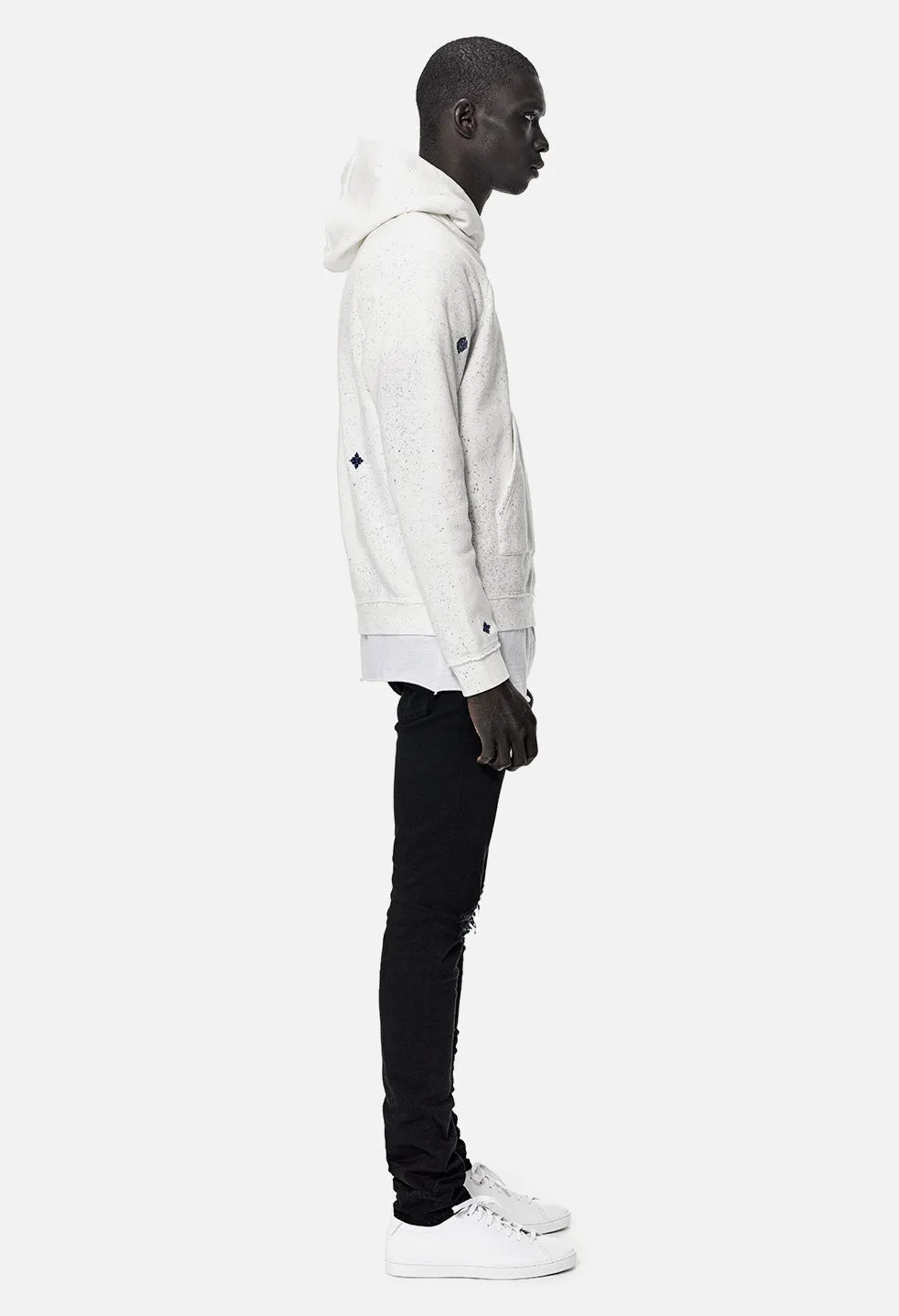 Oversized Raglan Hoodie / Doha White