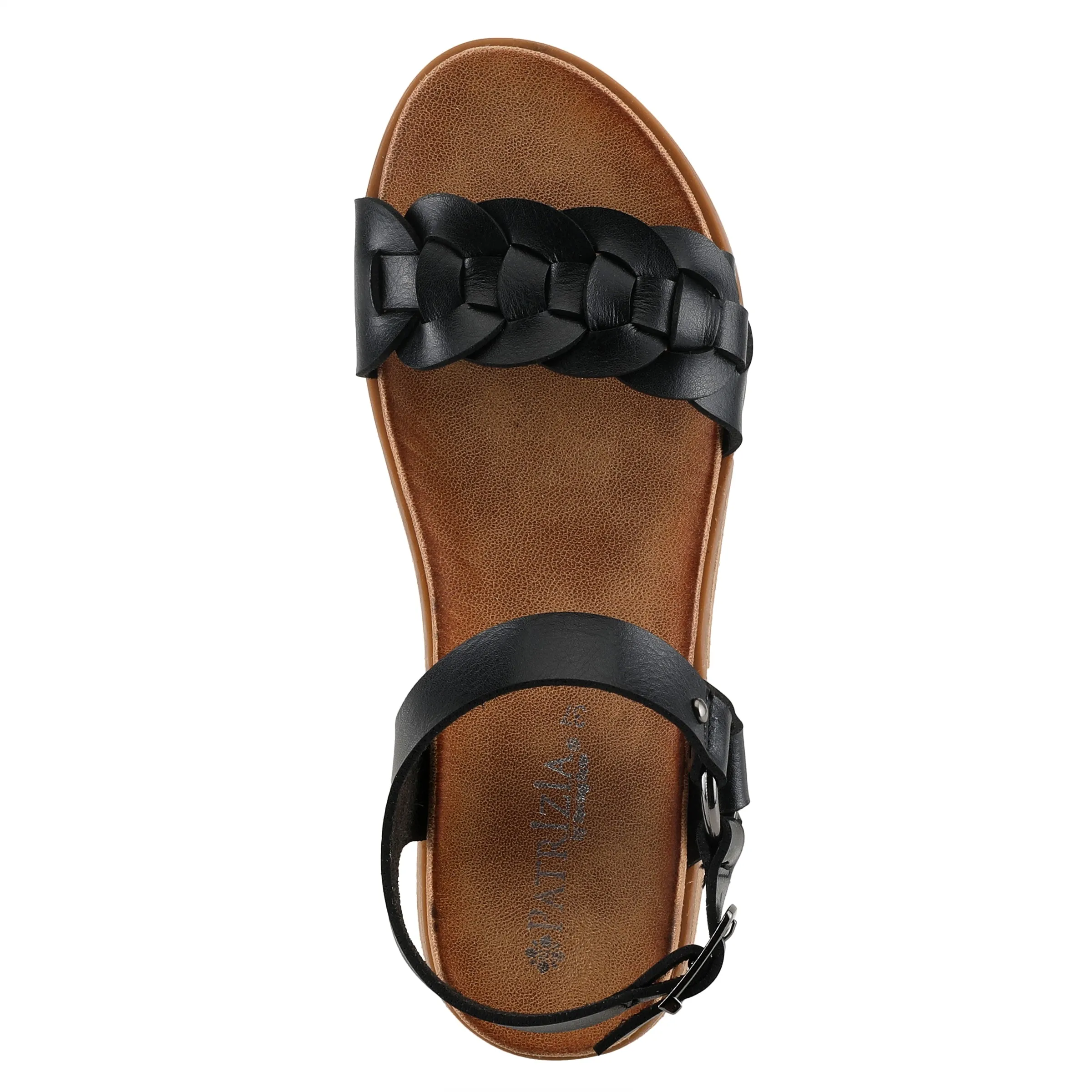 PATRIZIA LICORICE QUARTER STRAP SANDALS