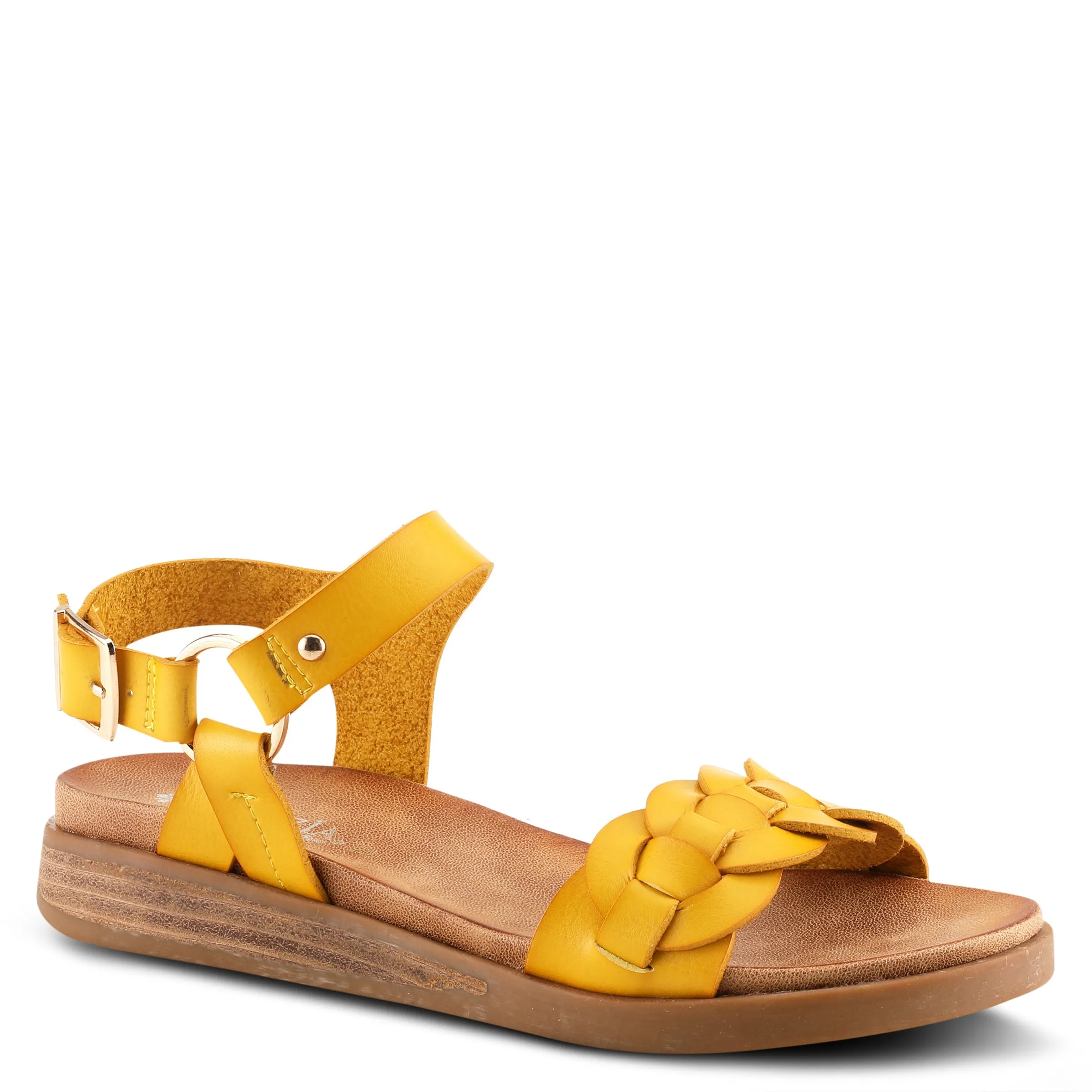 PATRIZIA LICORICE QUARTER STRAP SANDALS