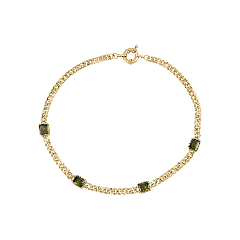 PERIDOT CRYSTAL NECKLACE