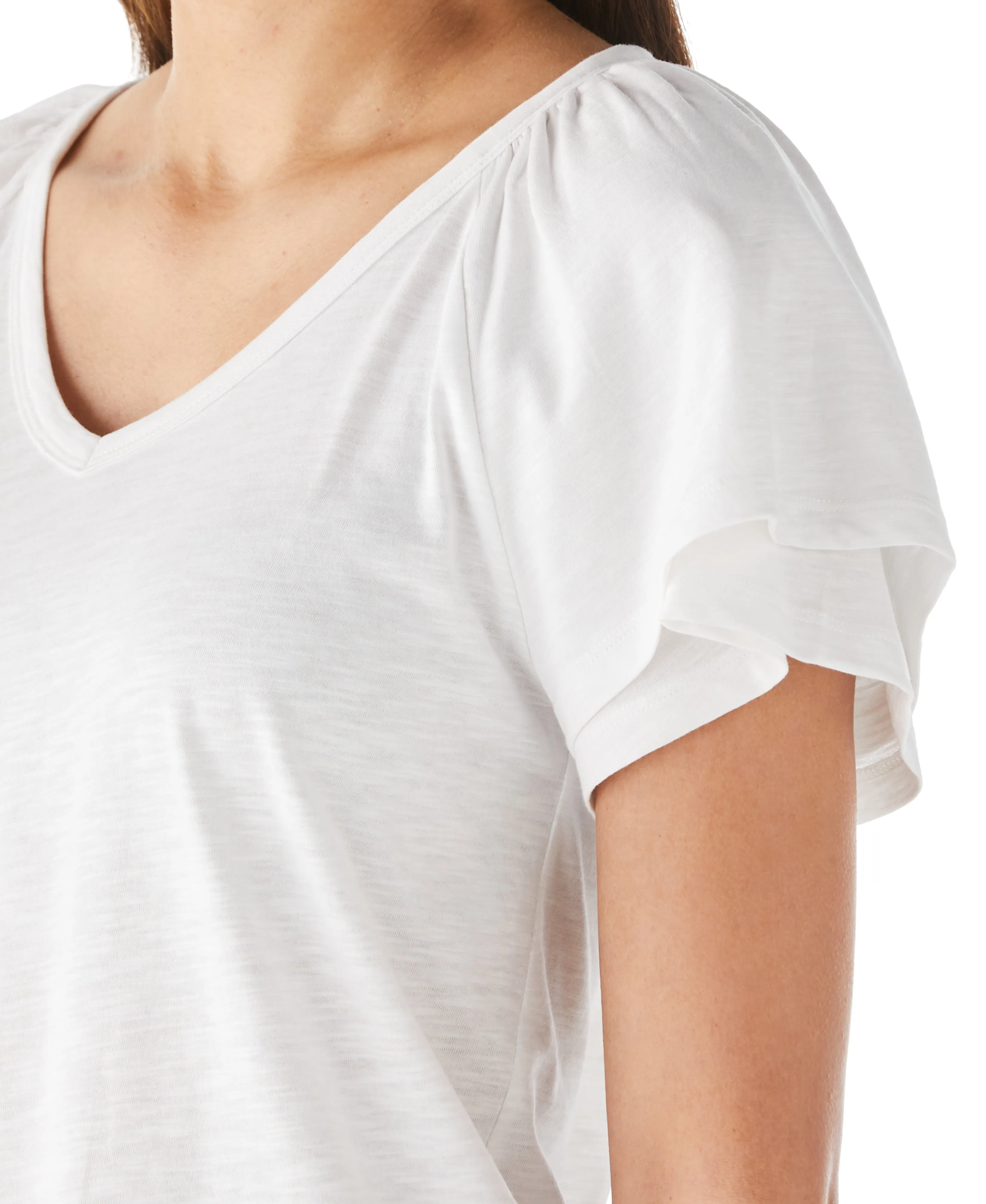 Petite Flutter Raglan Sleeve Tee