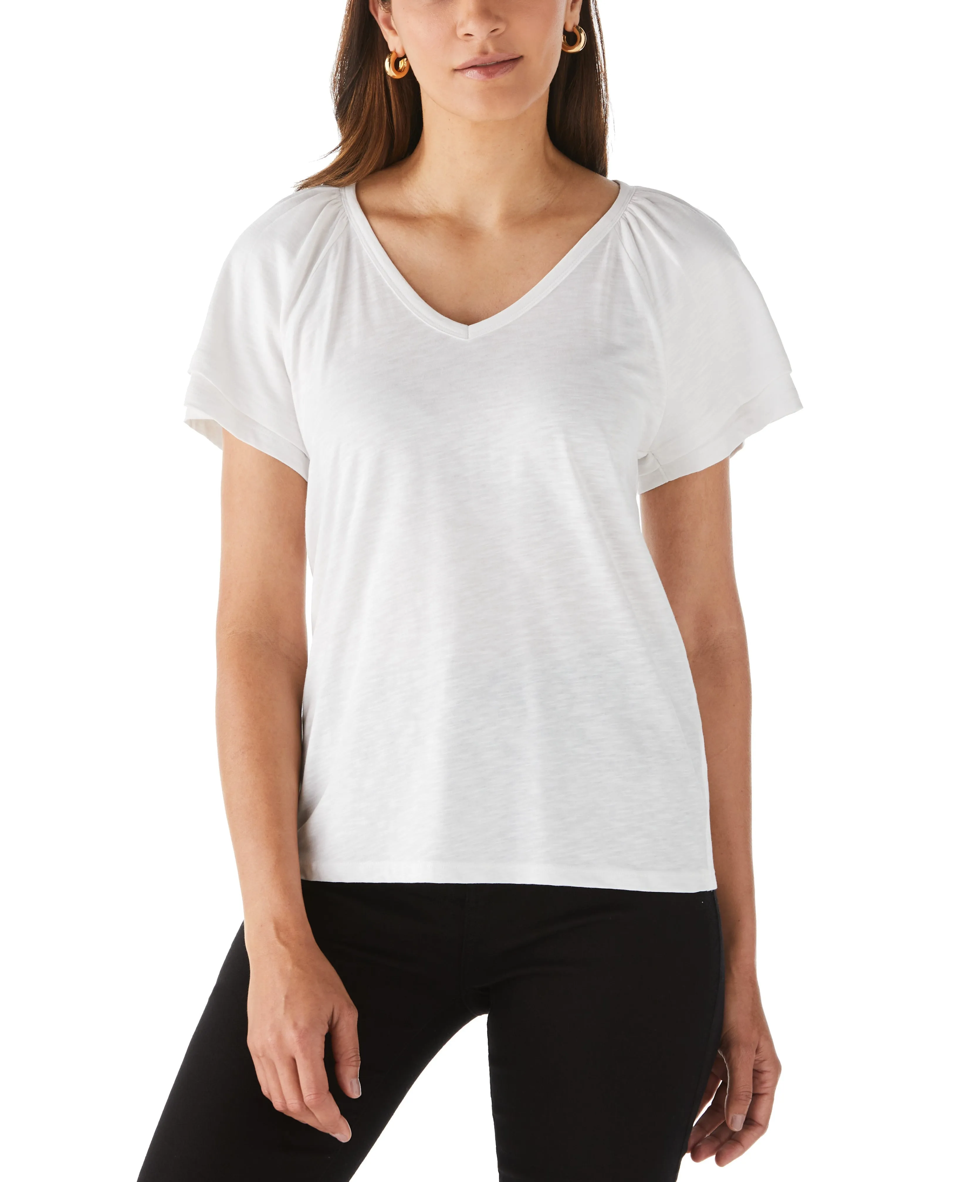 Petite Flutter Raglan Sleeve Tee