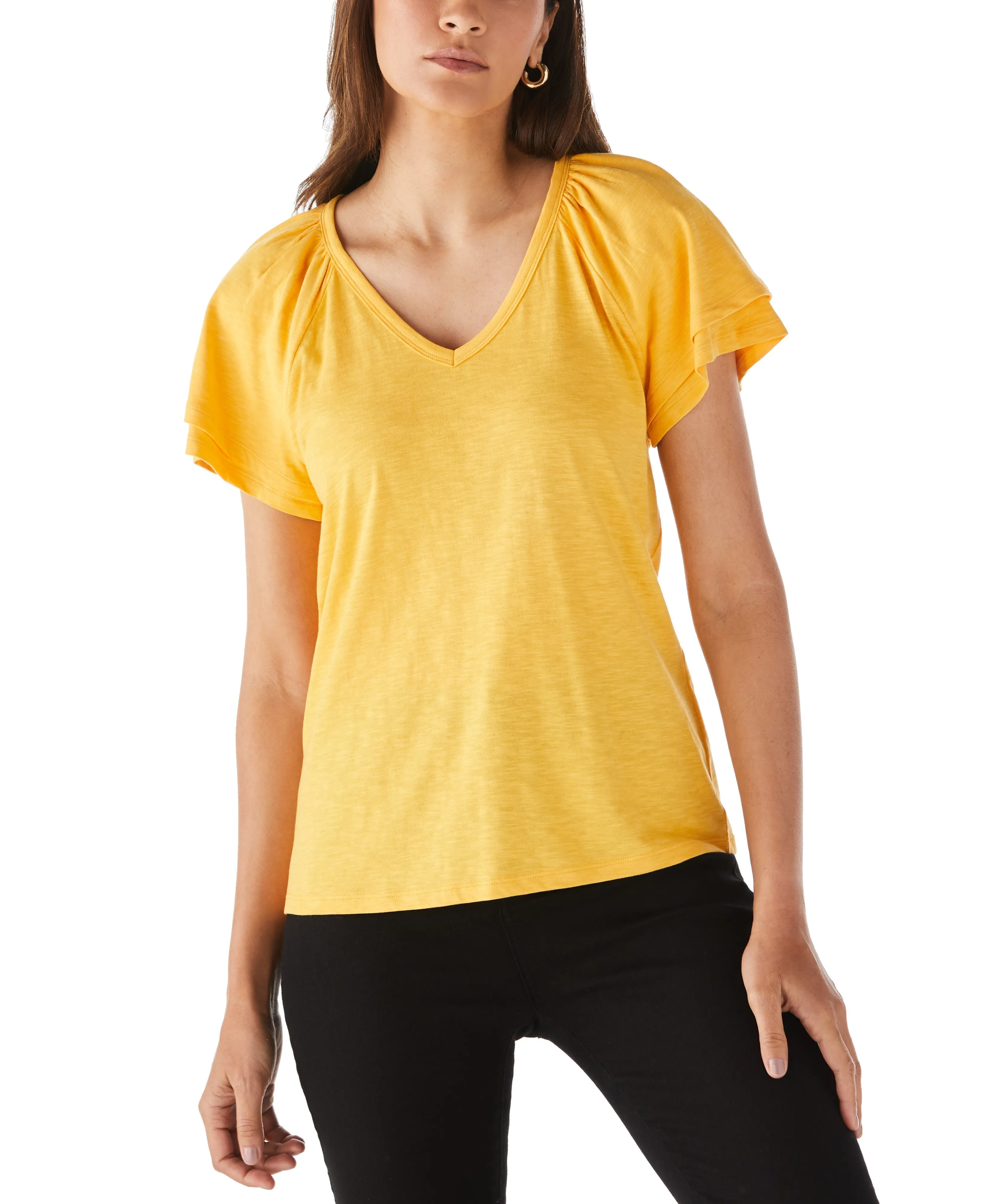 Petite Flutter Raglan Sleeve Tee