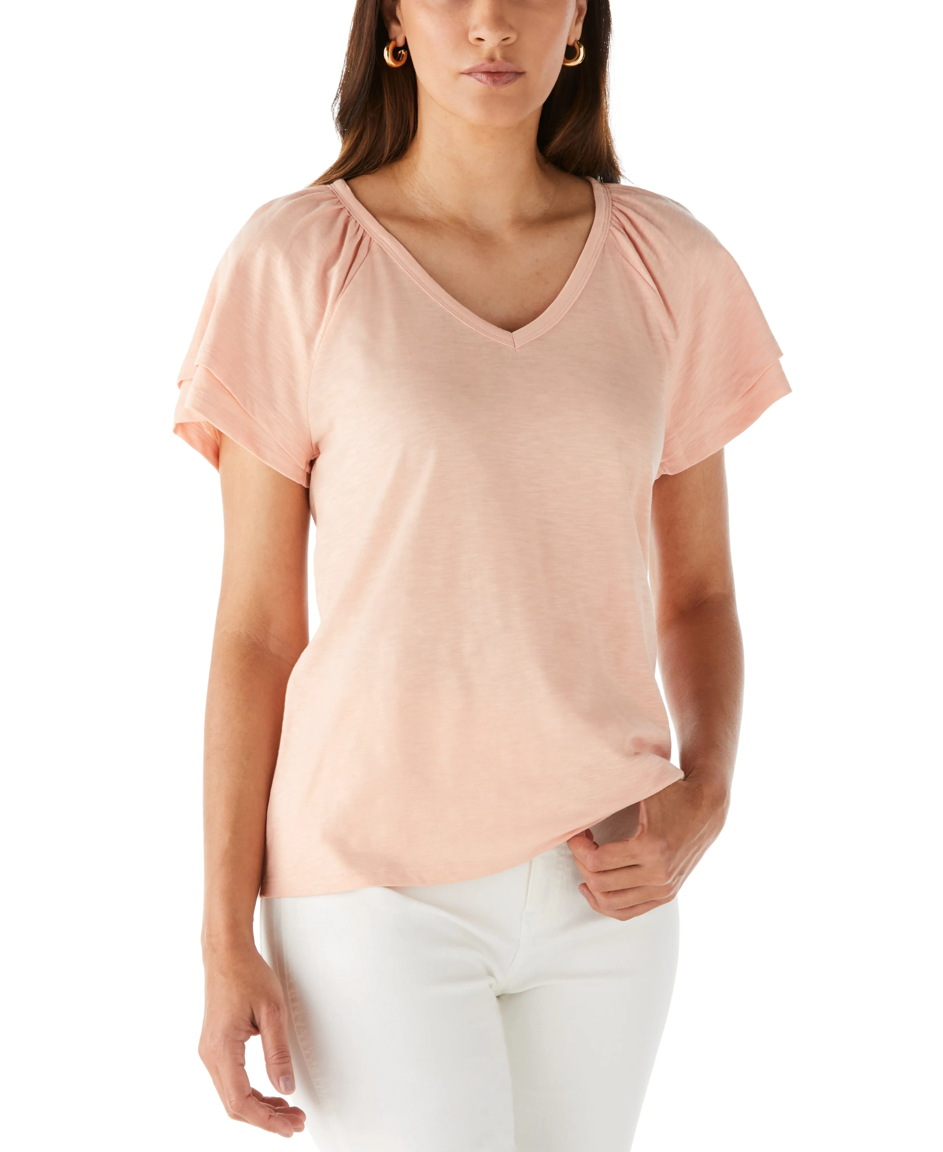 Petite Flutter Raglan Sleeve Tee