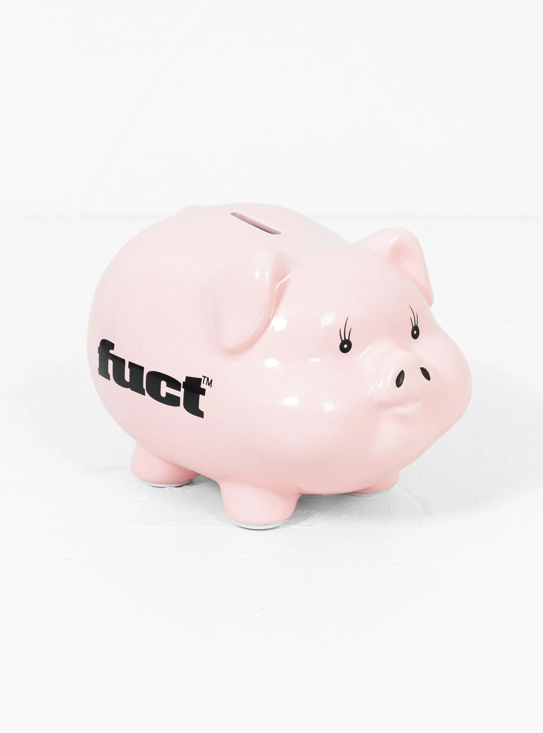 Piggy Fuct Bank Ceramic Soft Pink