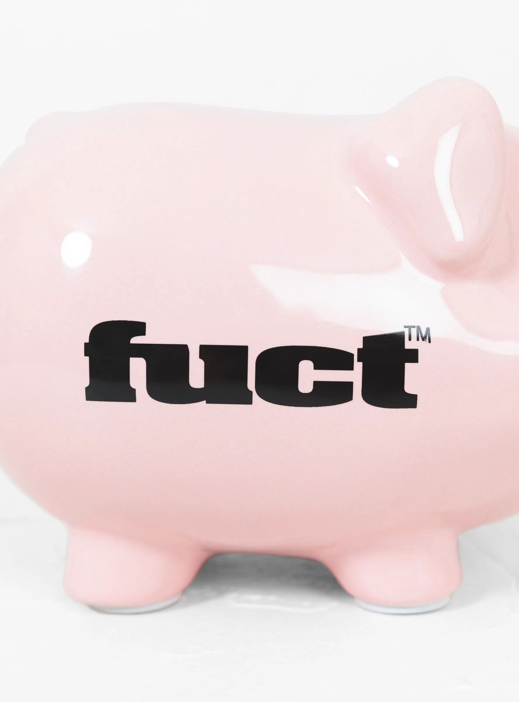 Piggy Fuct Bank Ceramic Soft Pink