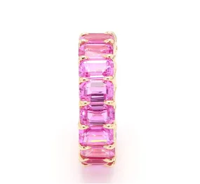 Pink Sapphire Eternity Ring, 3/4