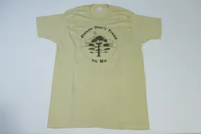 Please Don't Tread On Me Vintage 80's Original Tank and Tree Single Stitch Screen Stars T-Shirt