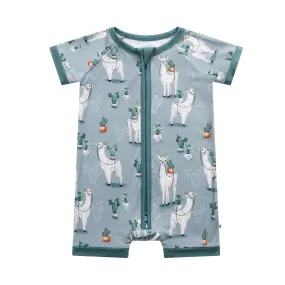 Prickly Llama Short Sleeve Romper