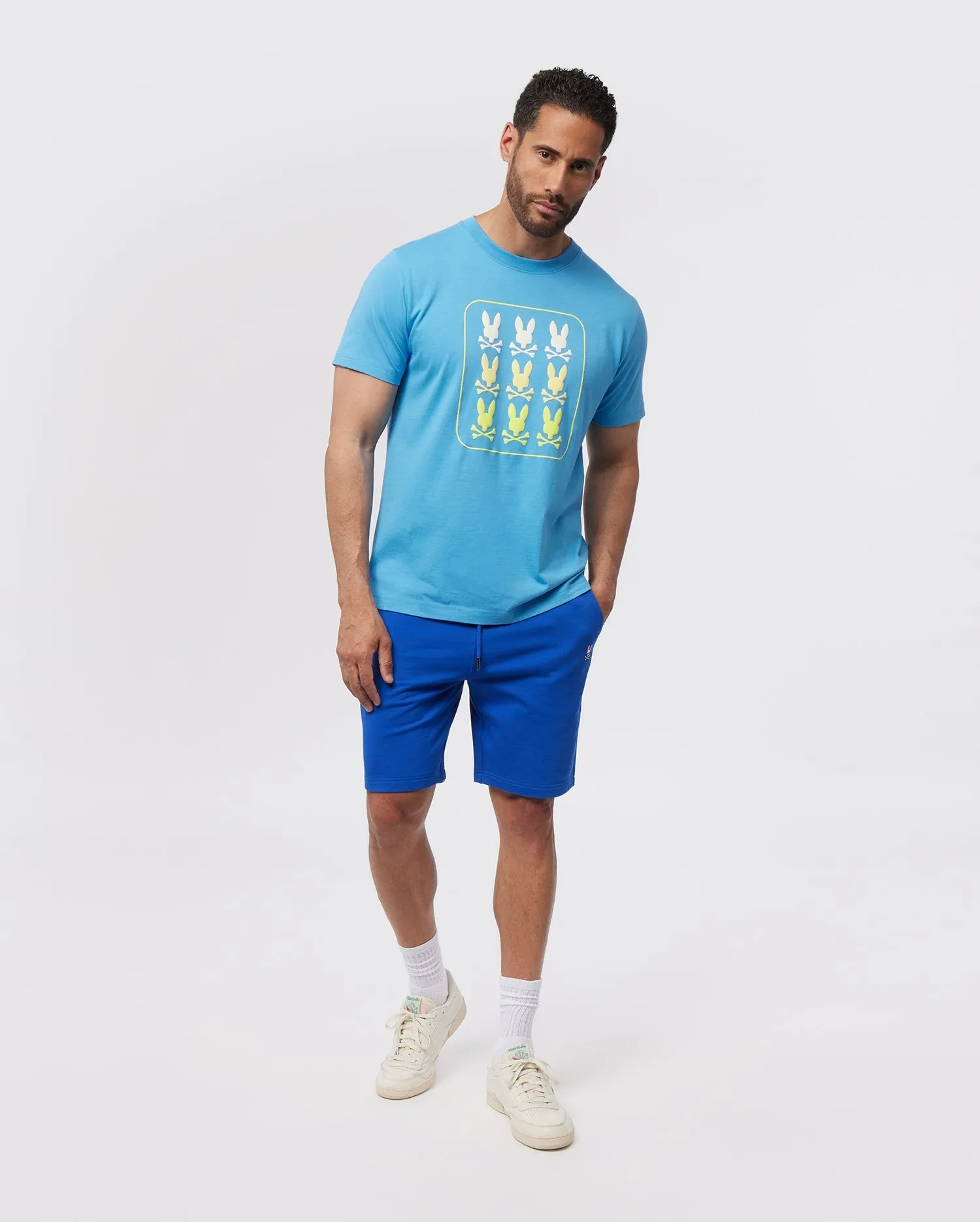 Psycho Bunny Men's Barker Graphic Tee - Cool Blue