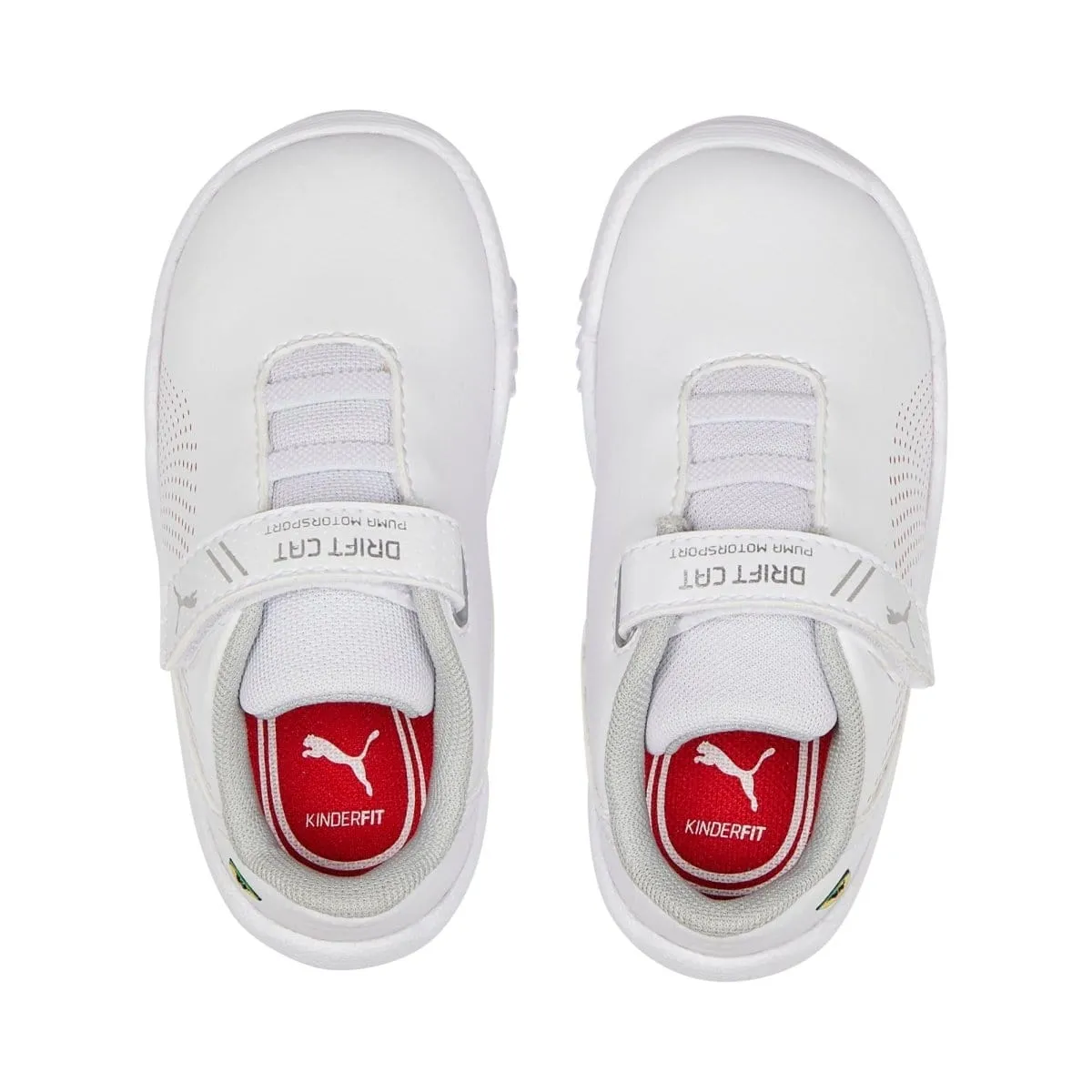 PUMA KIDS SCUDERIA FERRARI DRIFT CAT DECIMA MOTORSPORT WHITE SHOES