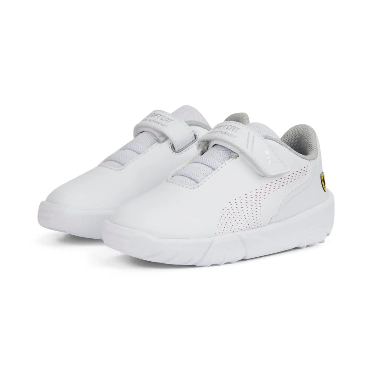 PUMA KIDS SCUDERIA FERRARI DRIFT CAT DECIMA MOTORSPORT WHITE SHOES