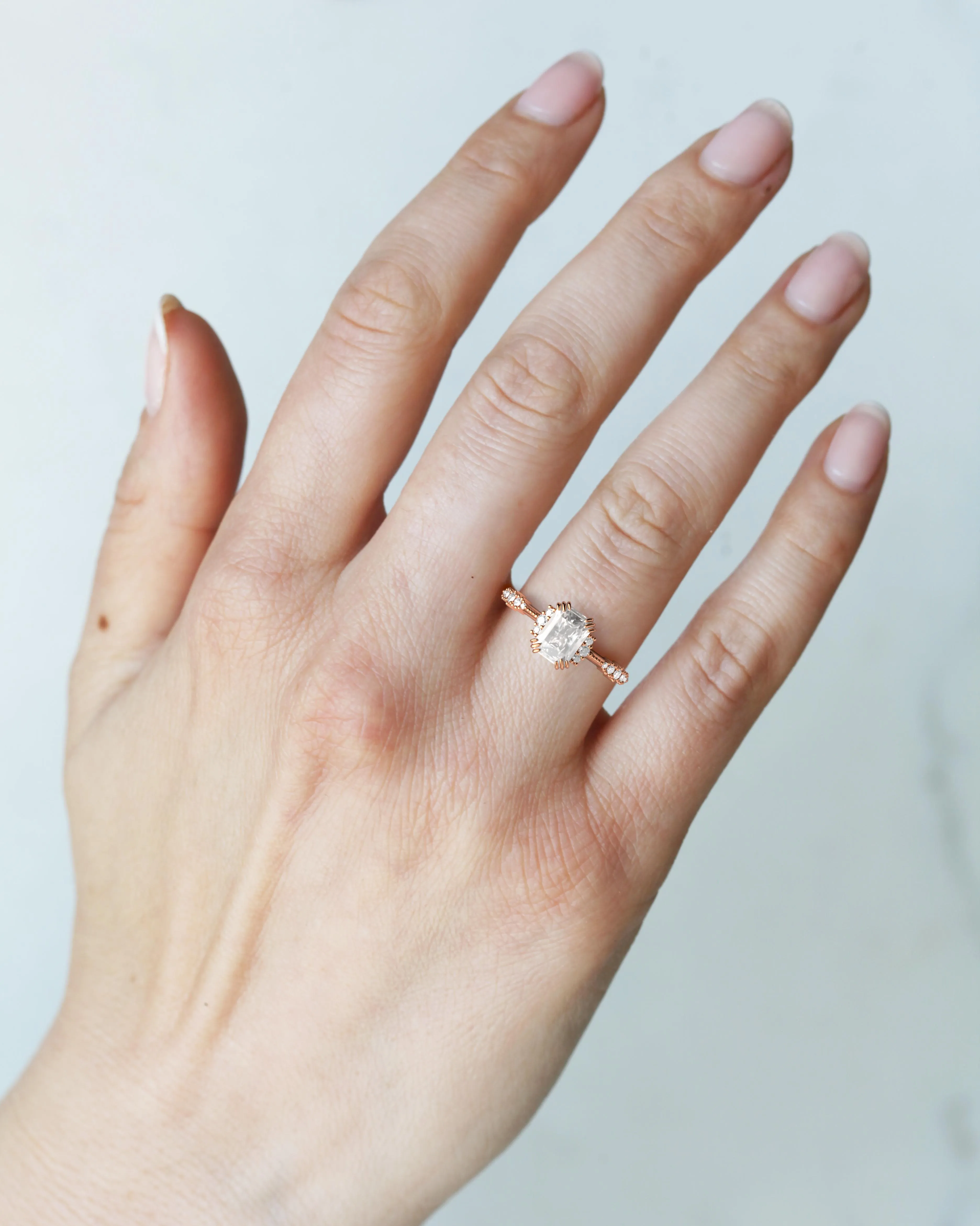 Radiant Cluster Diamond Ring