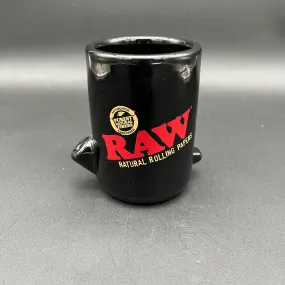 RAW Wake Up & Bake Up Ceramic Cone Mug