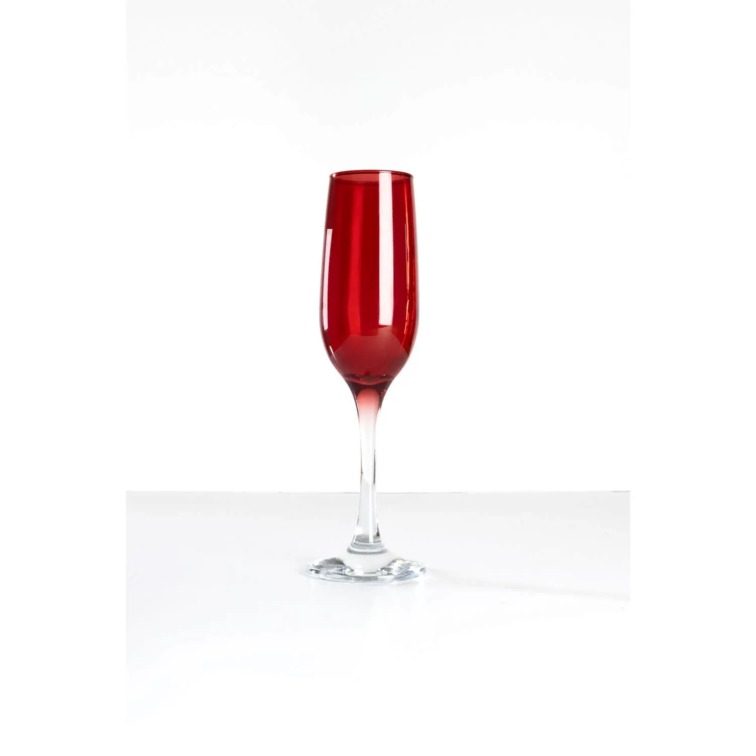 Red Champagne Glass Set of 4