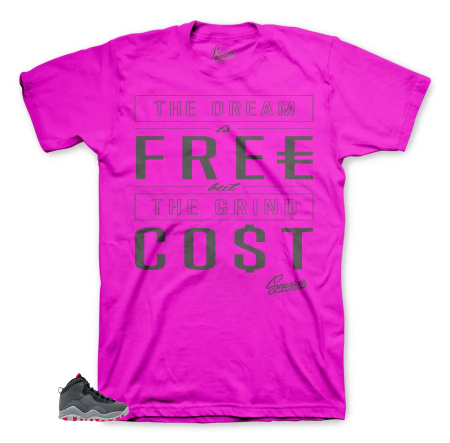 Retro 10 Rush Pink Shirt - Cost - Pink