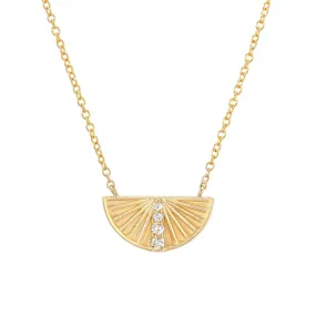 Rise Diamond Half Circle Necklace