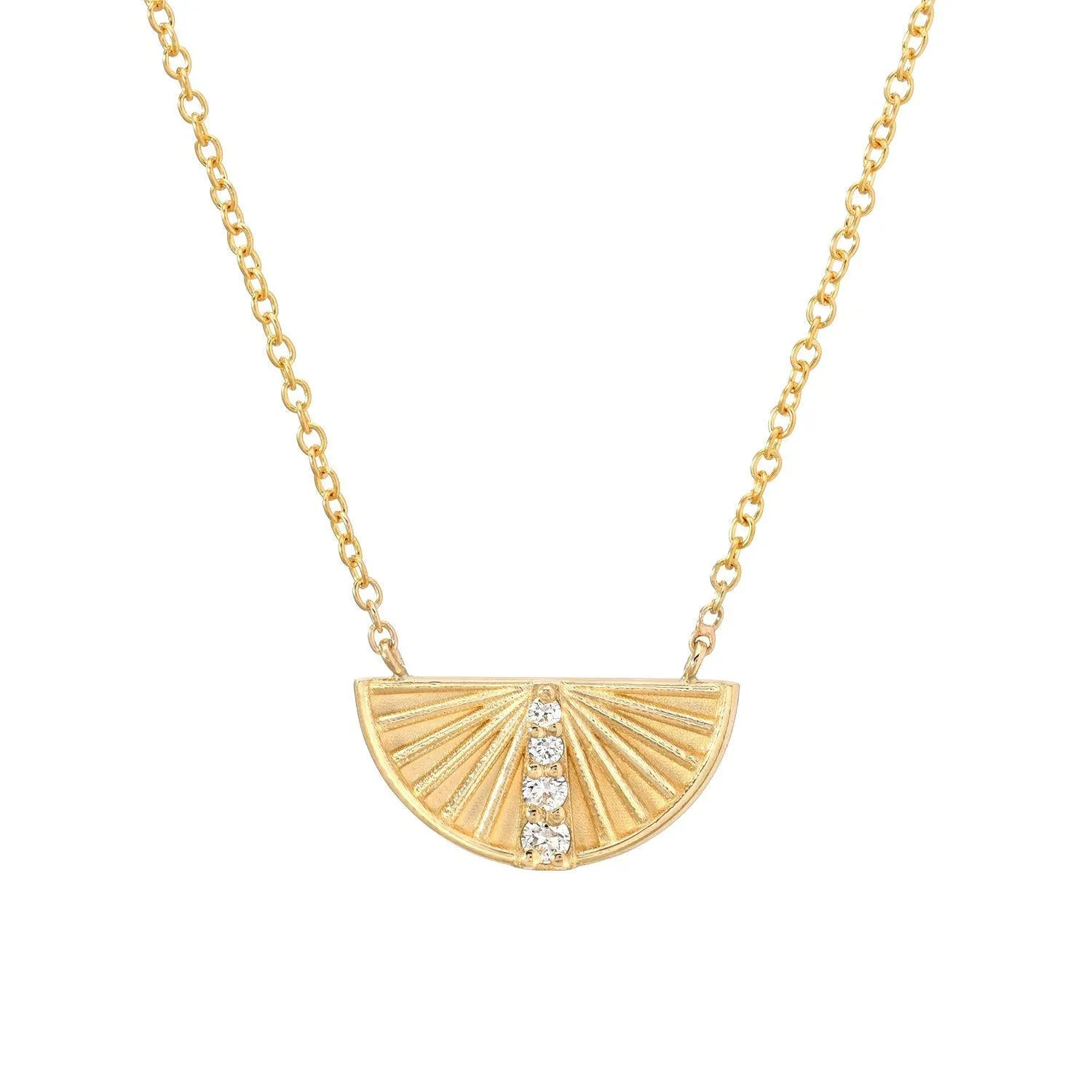 Rise Diamond Half Circle Necklace