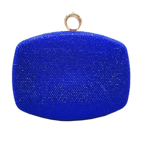 Shimmery Evening Clutch Bag Clasp Closure