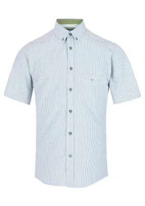 Short Sleeve Stripe Shirt - Green