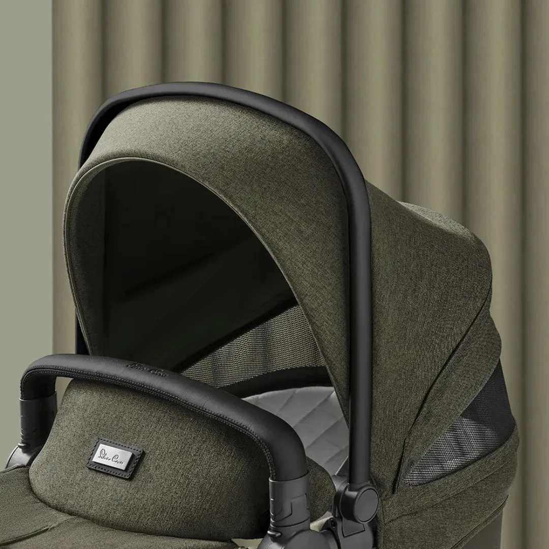 Silver Cross Wave Pushchair and Carrycot - Cedar