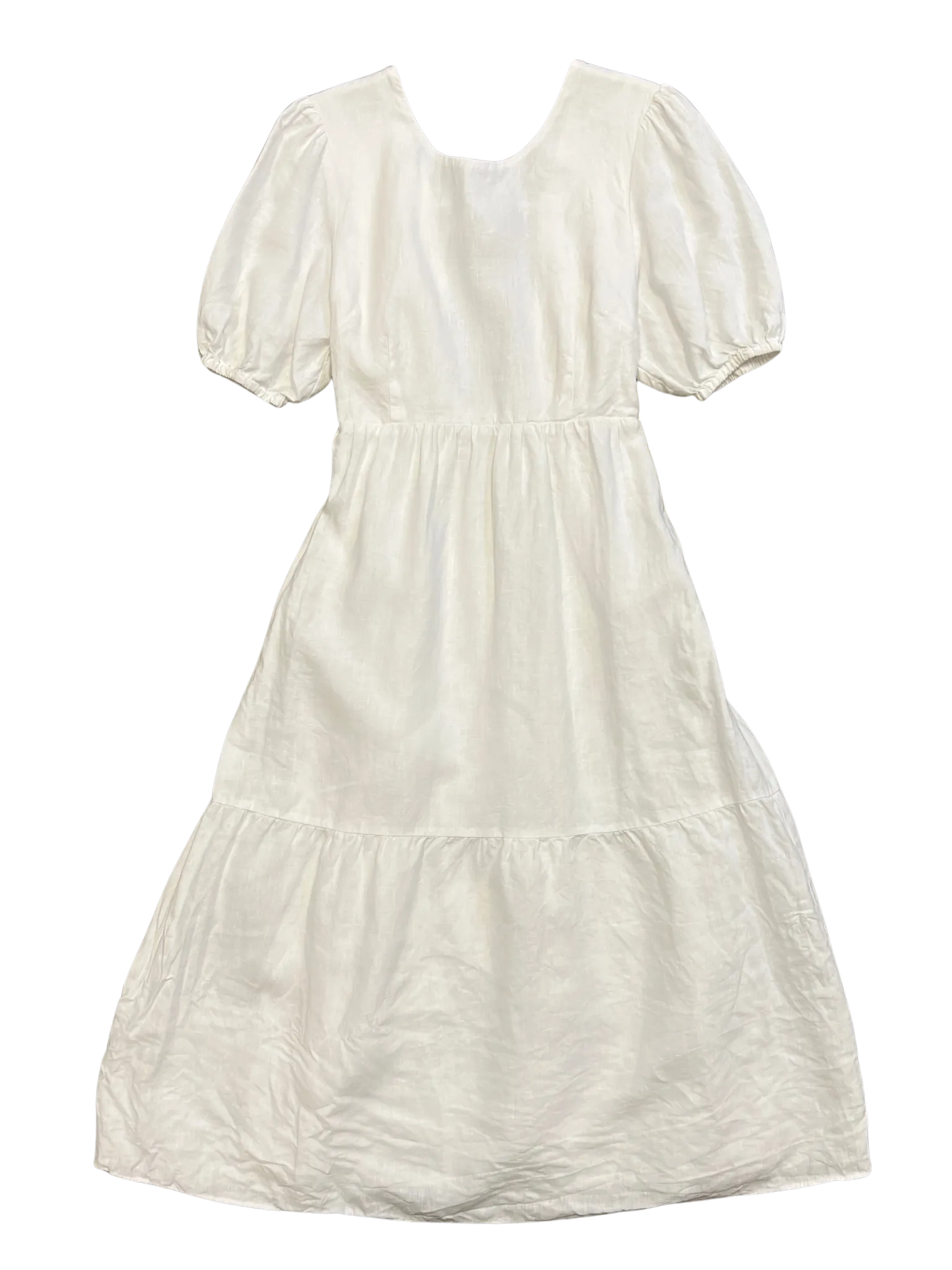 Size M - Jillian Boustred White Linen Dress