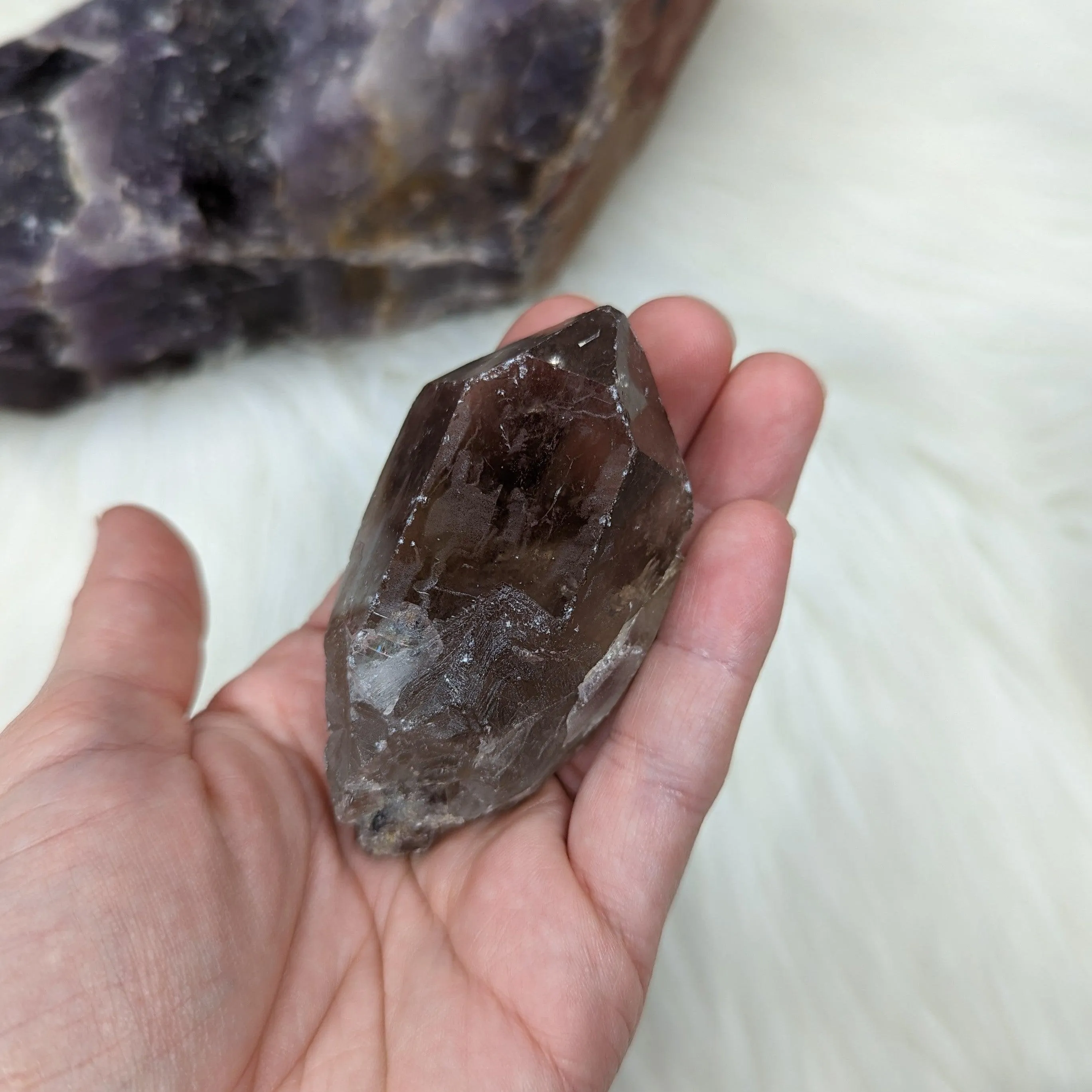 Smoky Quartz Rough Point from Zambia ~ Protective and Grounding ~