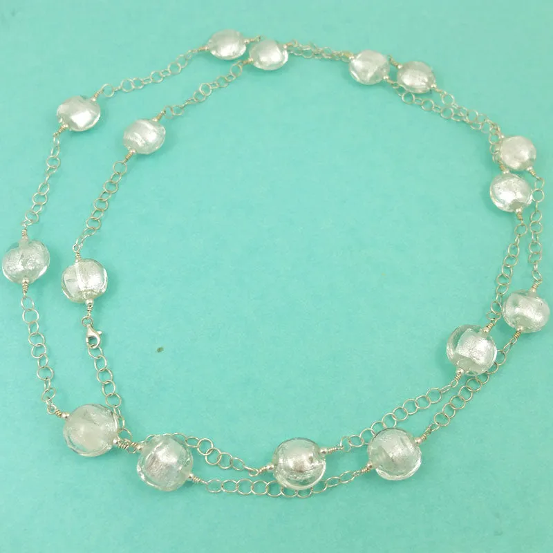 snow queen strand necklace