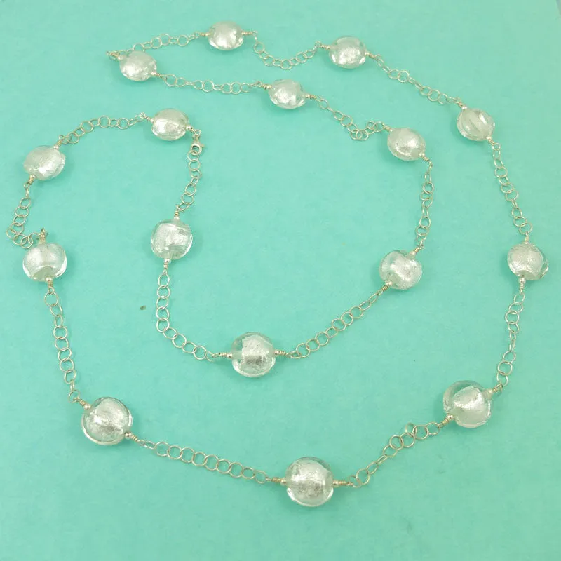 snow queen strand necklace