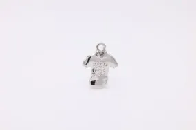 Soccer Shirt Wholesale Charm, 925 Sterling Silver, 604