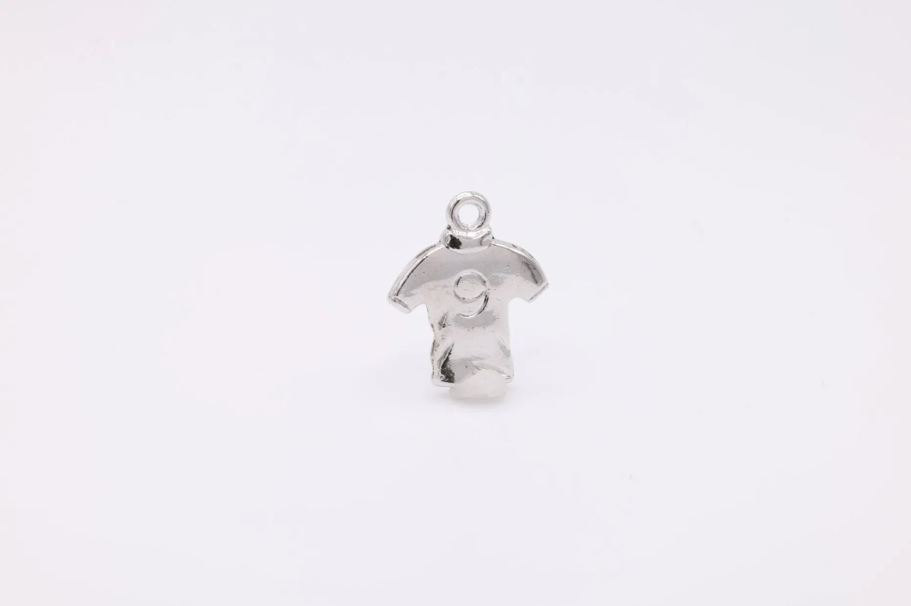 Soccer Shirt Wholesale Charm, 925 Sterling Silver, 604