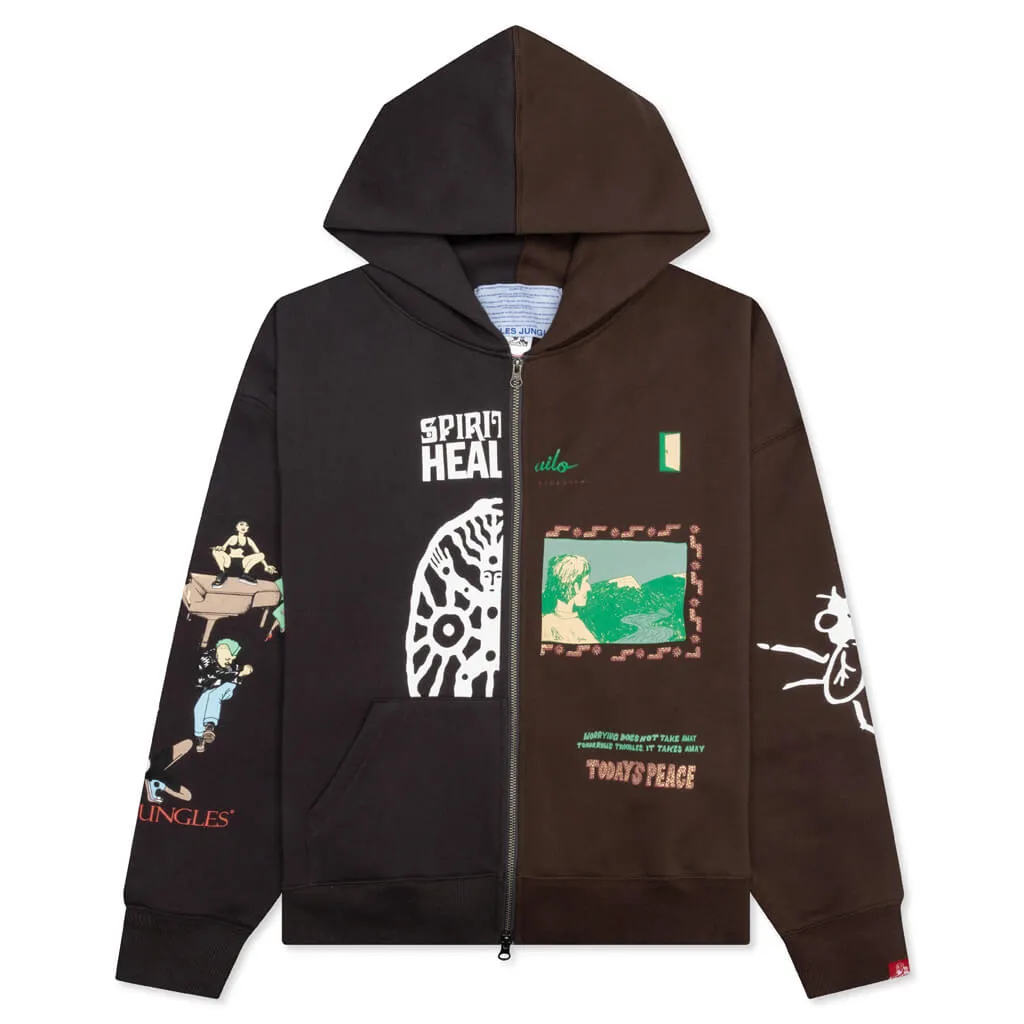 Spiritual Hoodie - Black/Brown