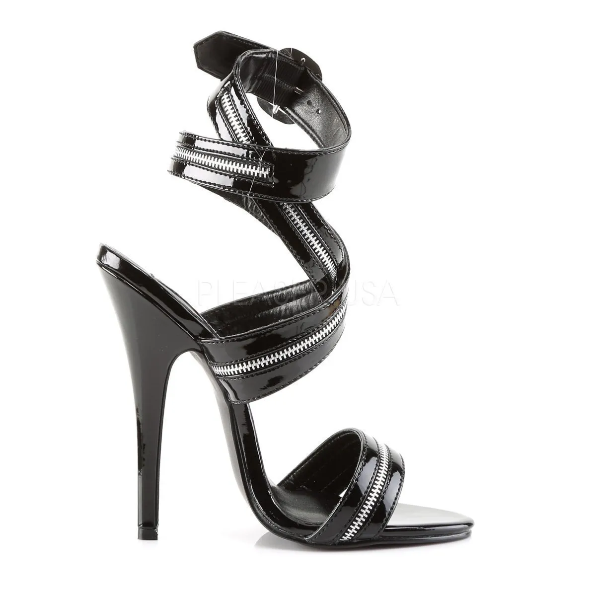 SS-DOMINA-119 Sandal  | Black Patent