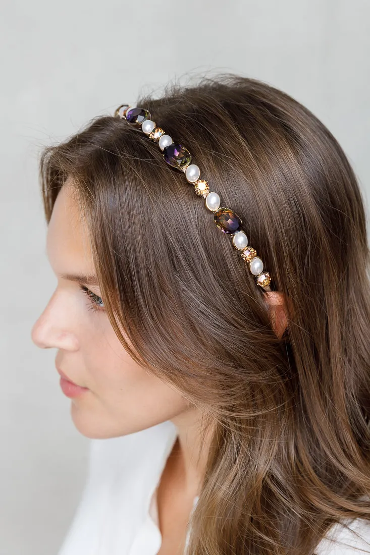 SWAROVSKI AND PEARL HAIRBAND