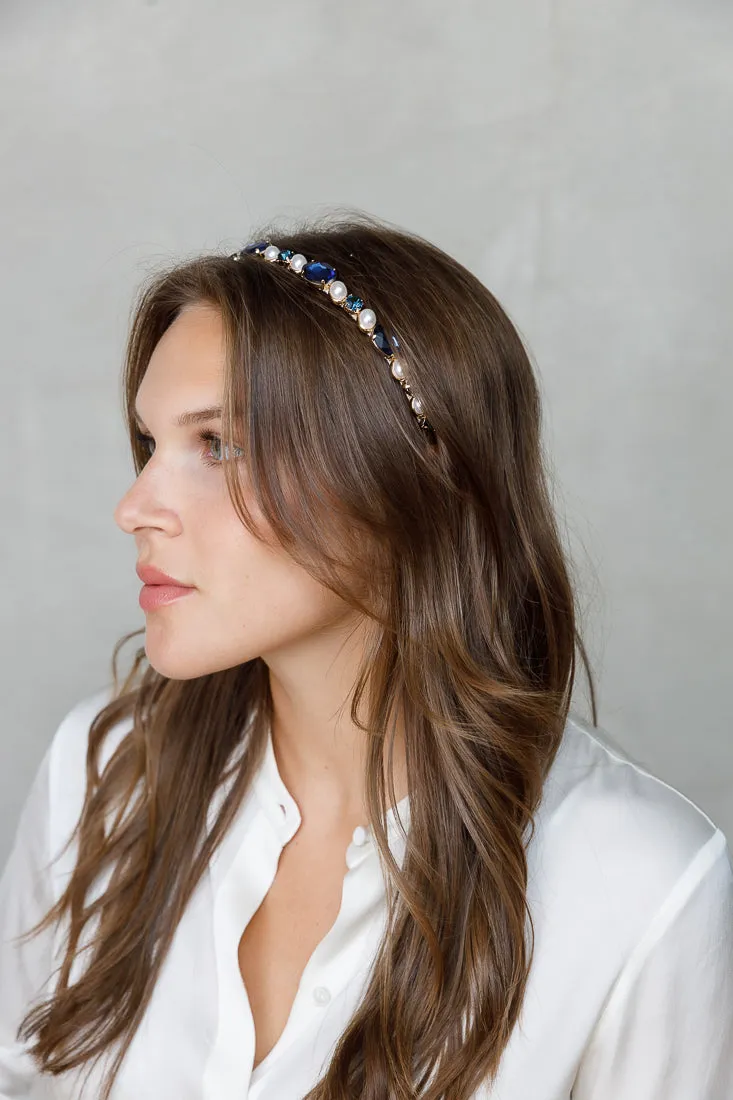 SWAROVSKI AND PEARL HAIRBAND