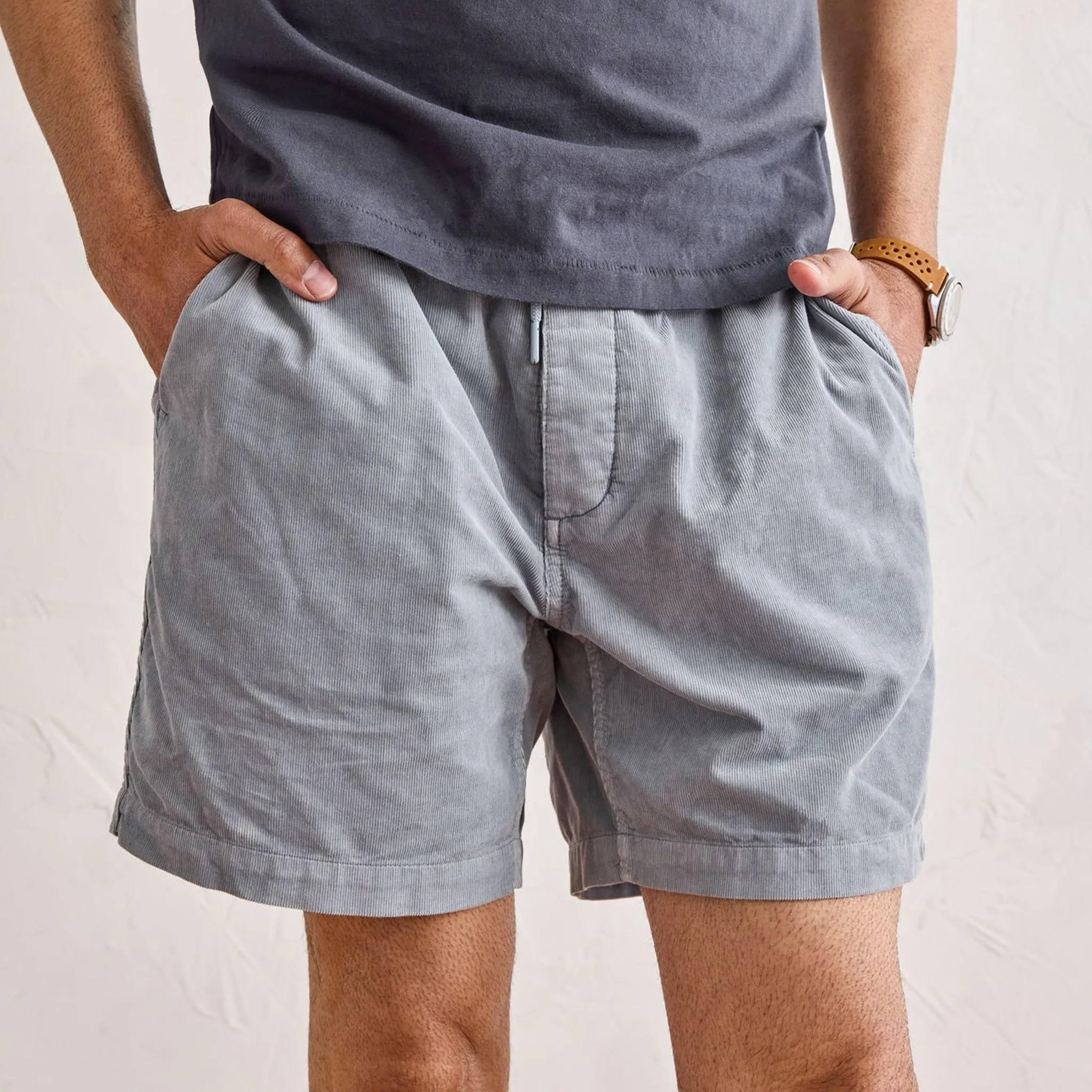 The Apres Short in Tradewinds Micro Cord