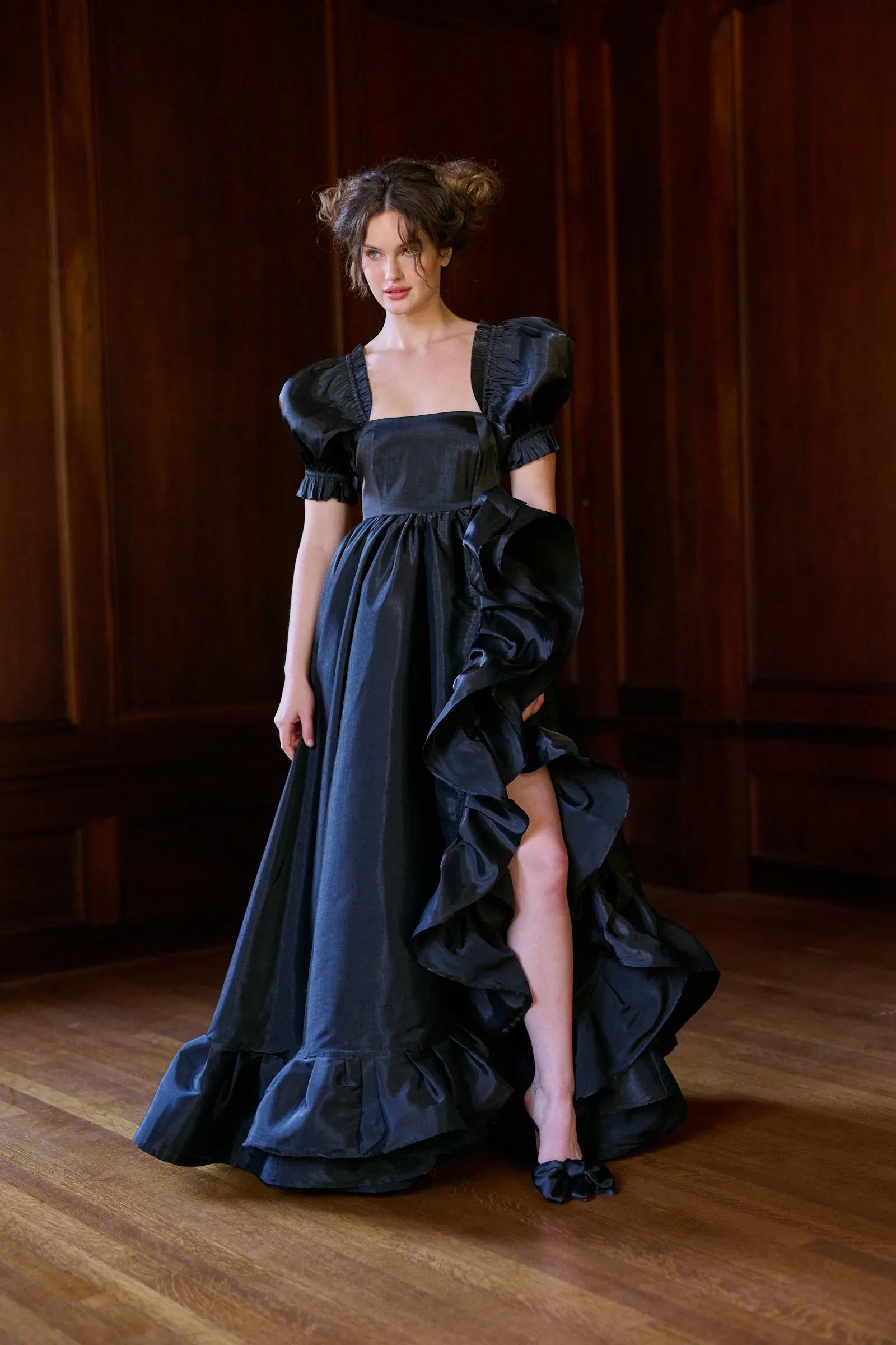 The Caviar Recycled Ruffle Gown