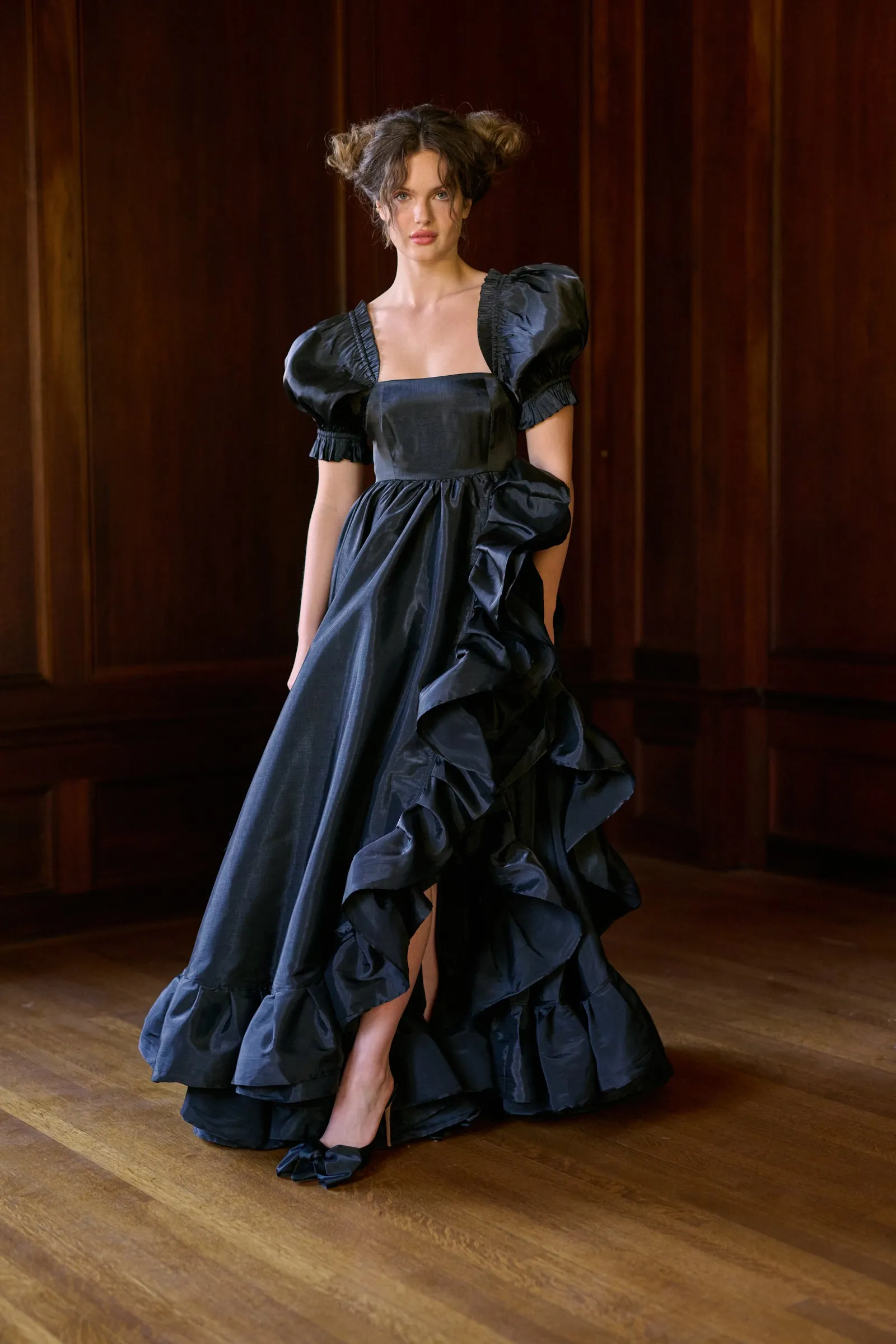 The Caviar Recycled Ruffle Gown