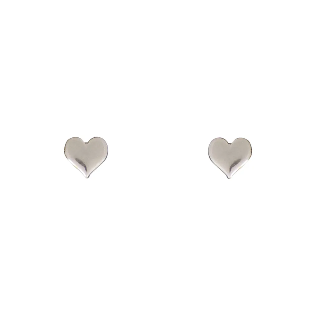 Tiny Charm Post Earrings - Hearts