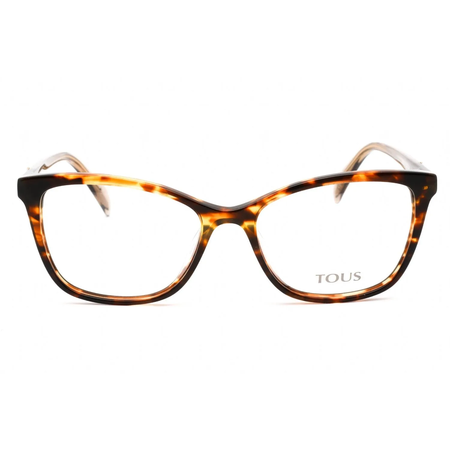 Tous VTOB36V Eyeglasses Shiny Brown Havana/Yellow / Clear Lens