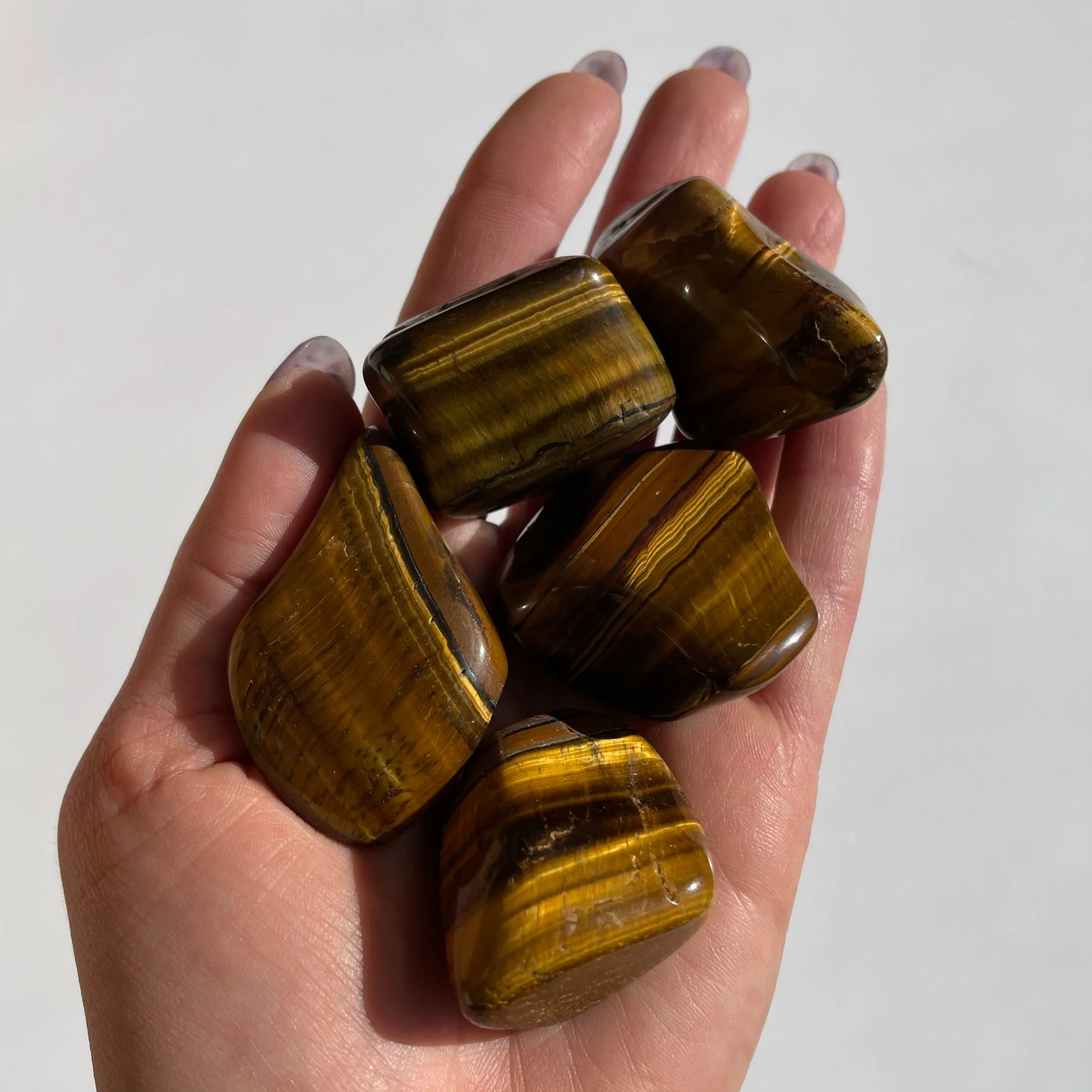 Tumbled Natural Tigers Eye Crystal