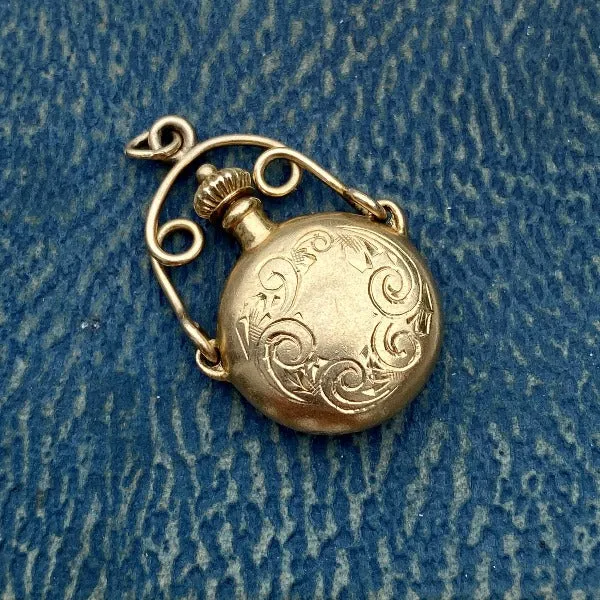 Vintage Perfume Flask Pendant