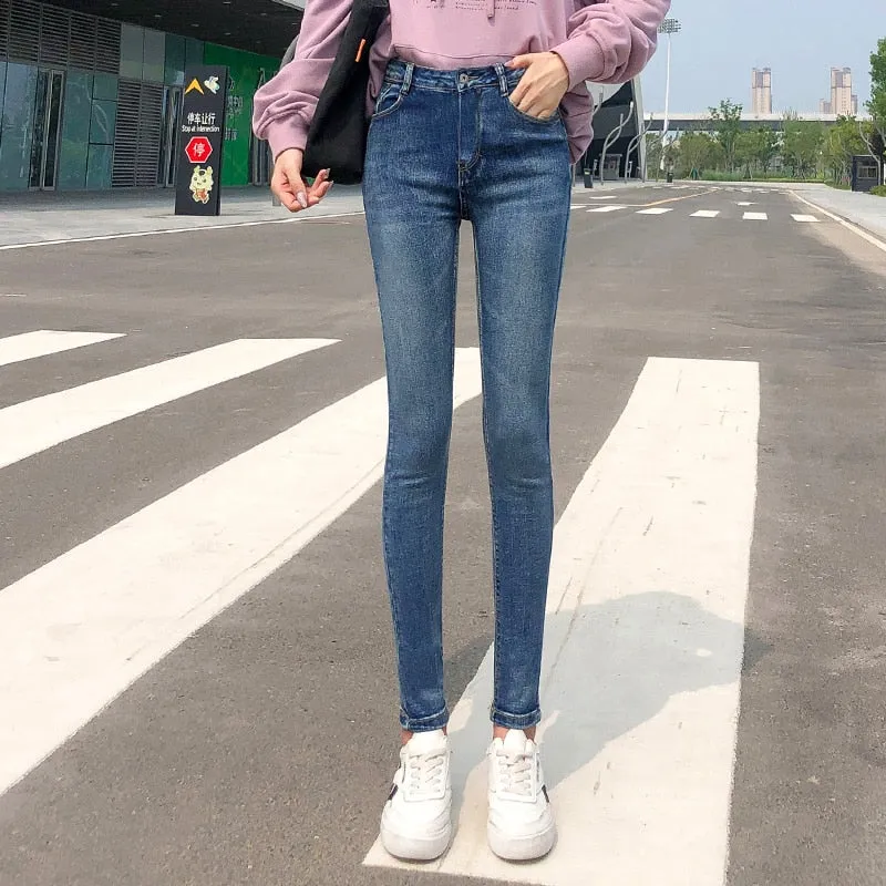 Women Stretch High Waist Jeans