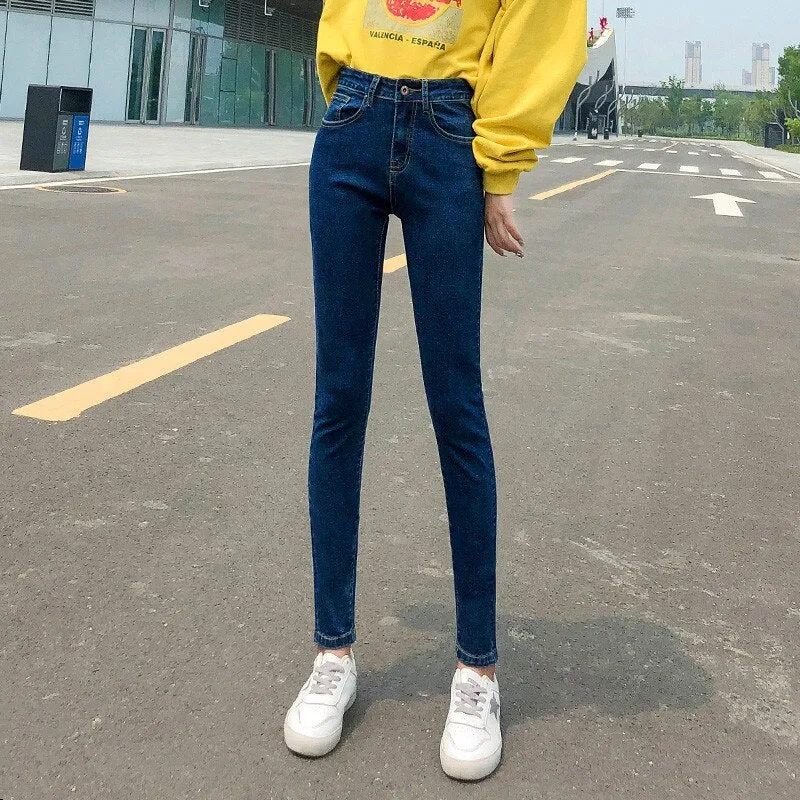 Women Stretch High Waist Jeans